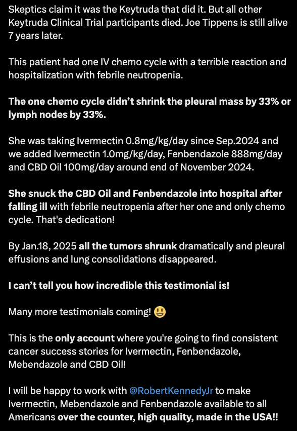 cancer healing testimonial