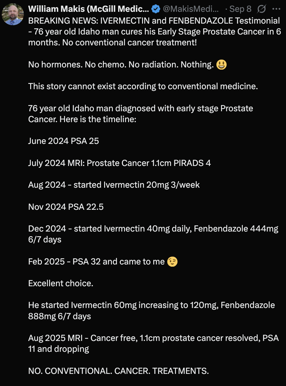 cancer healing testimonial